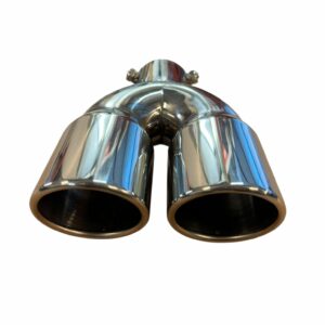 Embout d&rsquo;échappement inox double 76mm