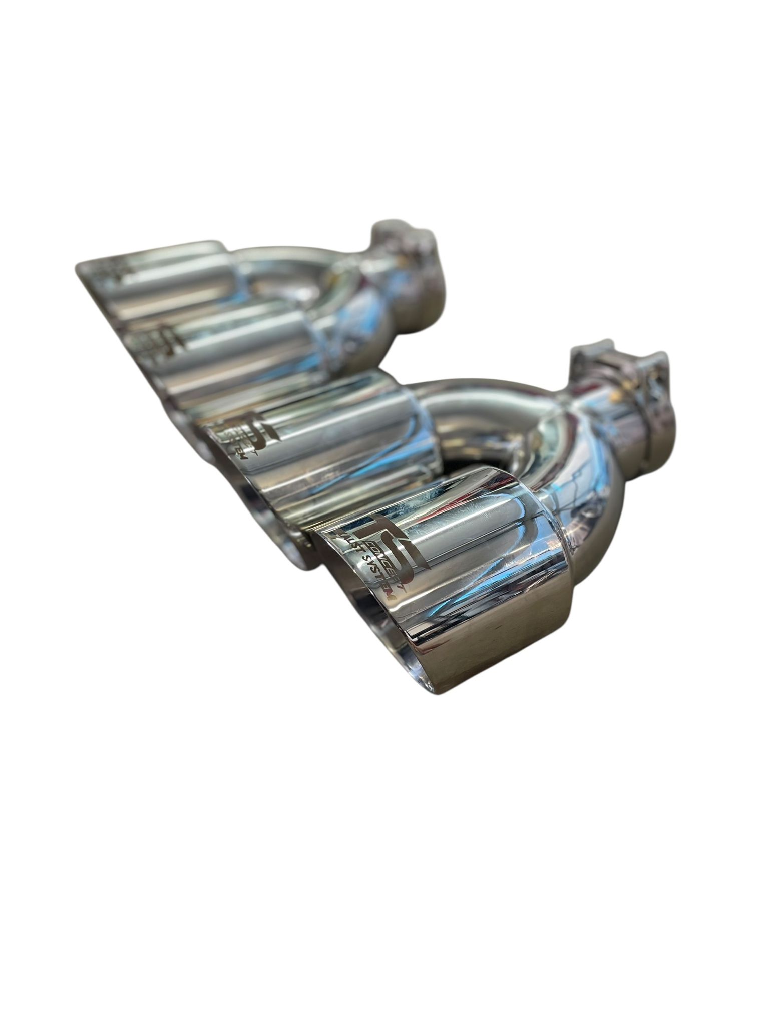 Embout d'échappement inox double 90mm – Image 5